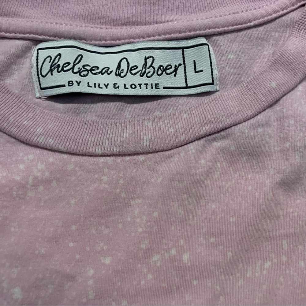 COPY - Lily & Lottie - Chelsea DeBoer - Brindle Distressed T-Shirt - Size L